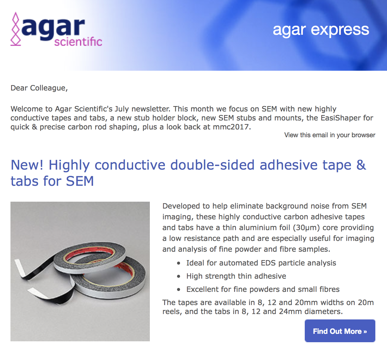 Agar Express July 2017 - focus on SEM