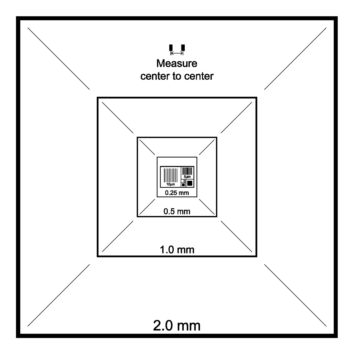 CDMS Chrome and Gold, 525um, 2mm to 1.0um
