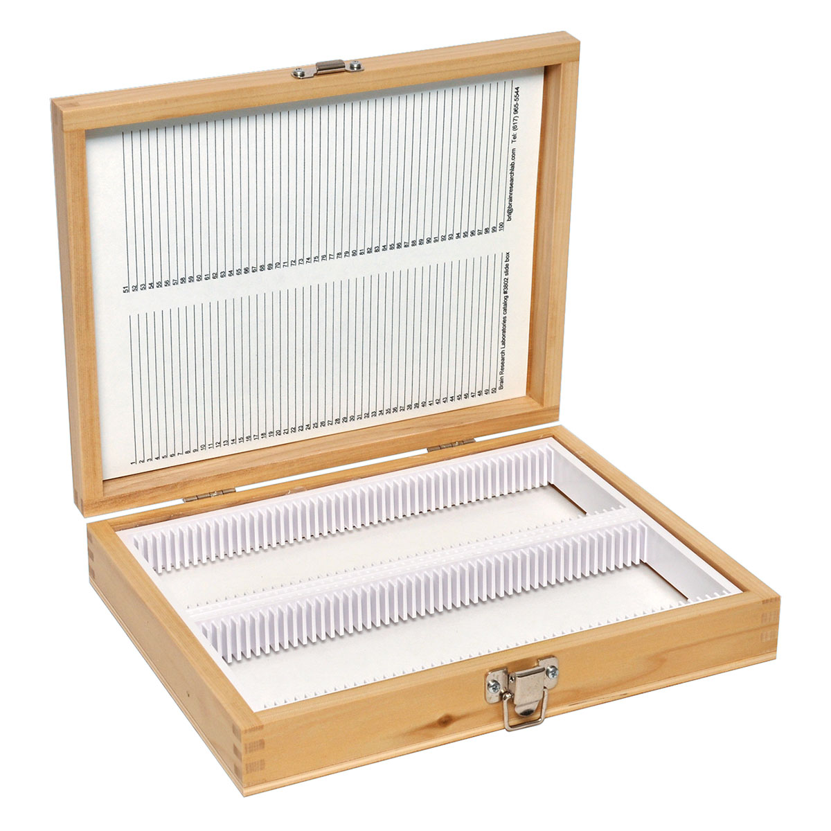 AGH102 Wooden Microscope Slide Storage Boxes