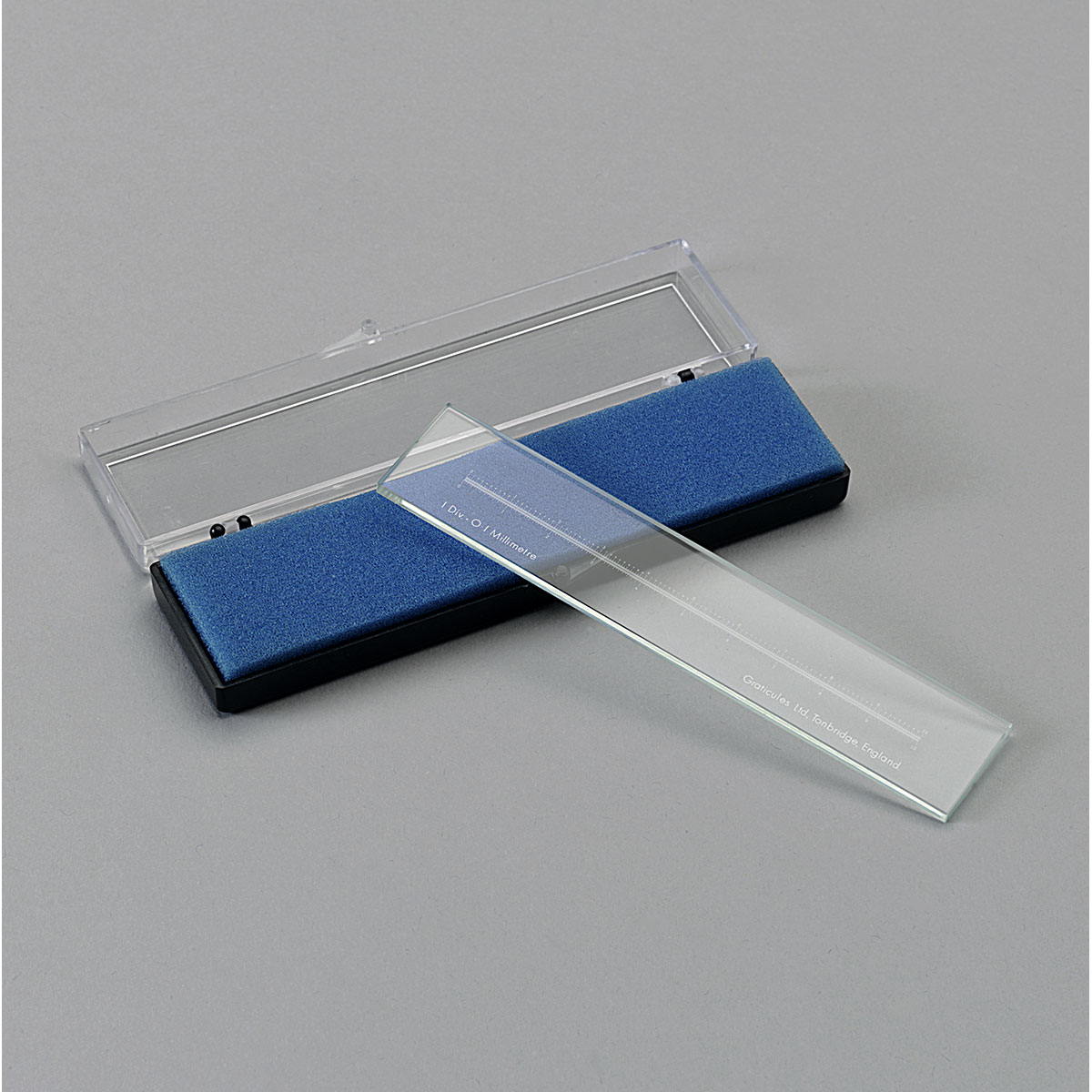 Glass measuring scale