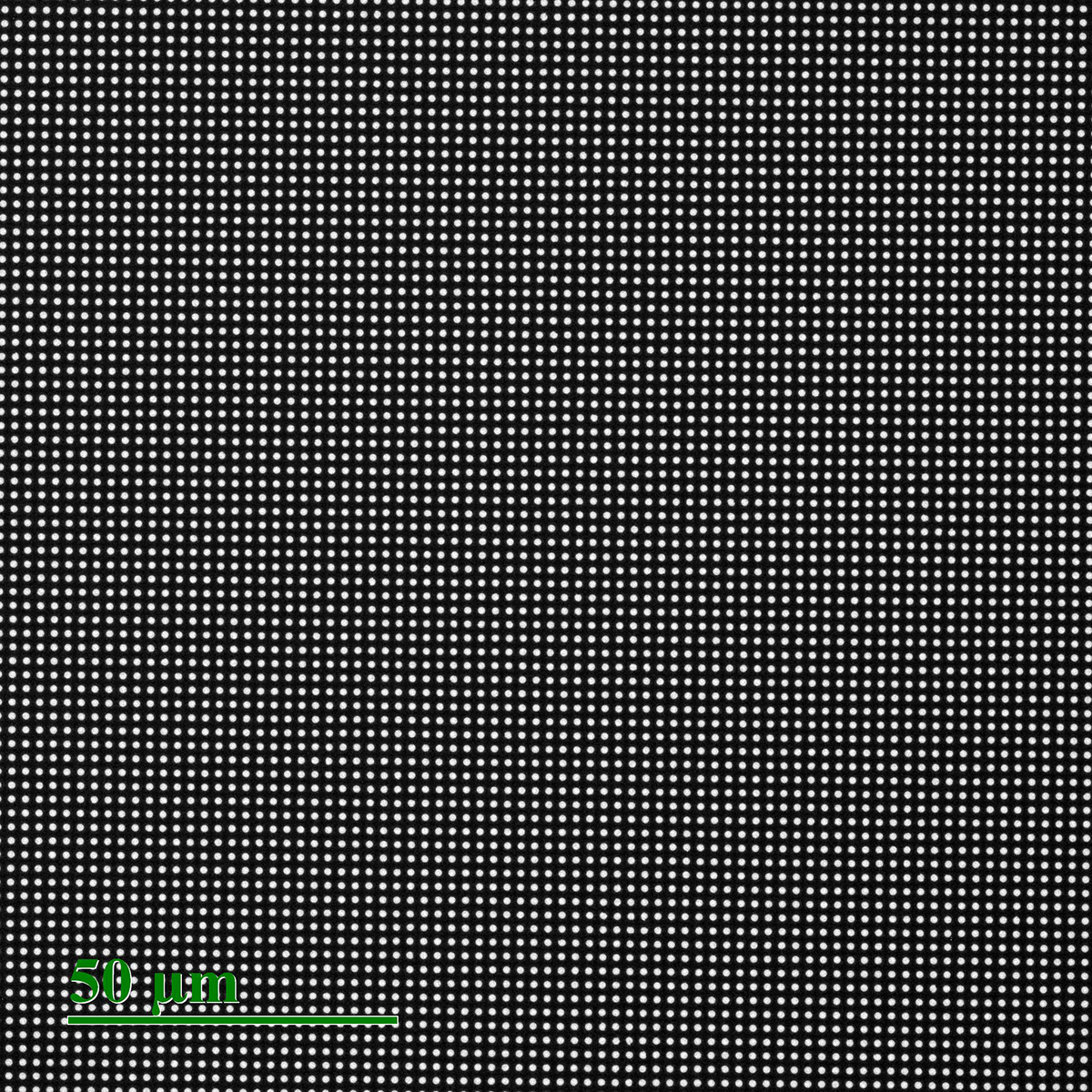 Micropore in 200nm Silicon Nitride, Square Arrangement