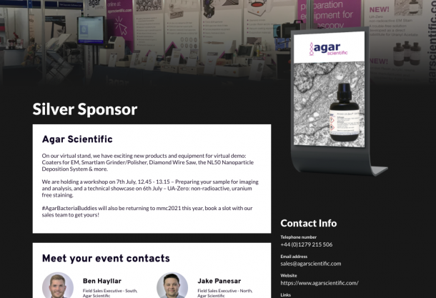 Agar Scientific at mmc2021 - in case you missed it!